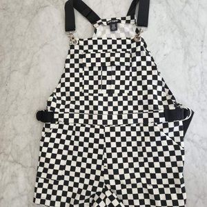 Size L Overalls - Checkered Hot Topic Overalls.